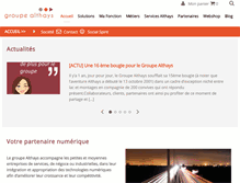 Tablet Screenshot of groupe-althays.com